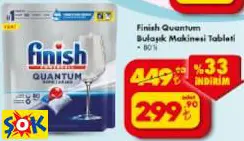 FİNİSH QUANTUM BULAŞIK MAKİNESİ TABLETİ • 80’Lİ